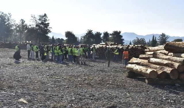 Köyceğiz Meslek Yüksek Okulu öğrencileri eğitimlerini arazide sürdürüyor