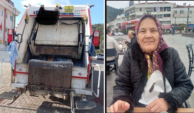 Marmaris'te çöp kamyonunun çarptığı kadın yaşamını yitirdi