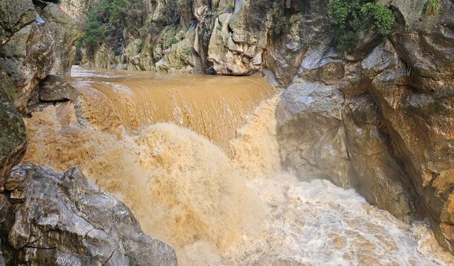 Menteşe’de Yağışlar Gökbük Kanyonu’nu Coşturdu
