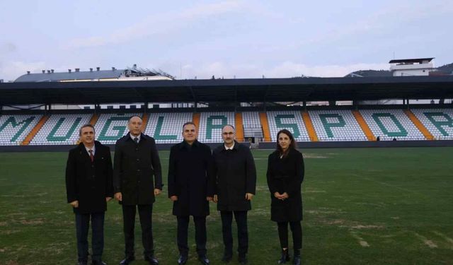Menteşe Atatürk Stadyumu’nda Üst Düzey İnceleme