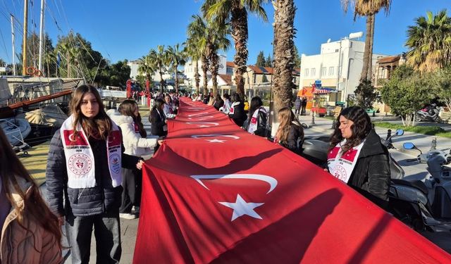 Bodrum'da öğrenciler Sarıkamış Şehitleri anısına yürüdüler