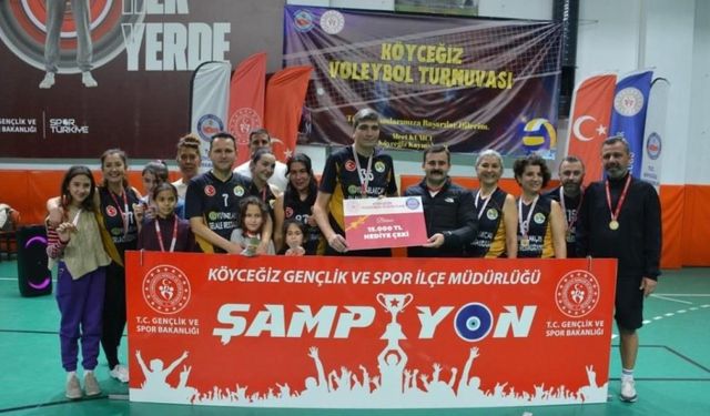 Köyceğiz Voleybol Turnuvası ödül töreni ile tamamlandı