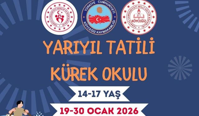 Köyceğiz’de yarıyıl tatili kürek okulu başlıyor