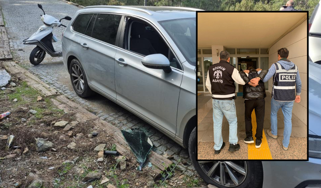 Bodrum'da araçtan hırsızlık olayı ilgili 3 kişi gözaltına alındı
