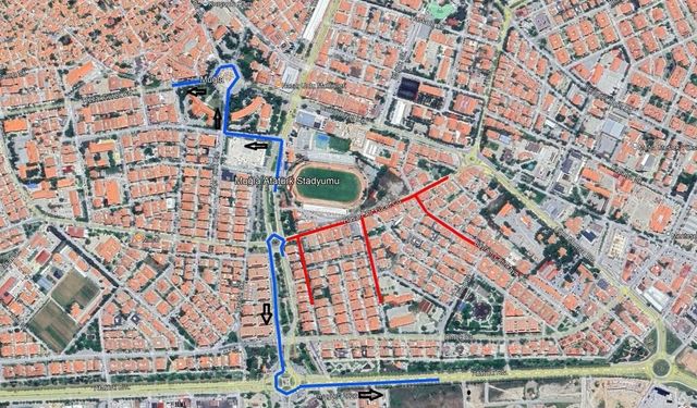 Muğlaspor–Bucaspor Maçı Nedeniyle Menteşe’de Bazı Yollar Trafiğe Kapatılacak