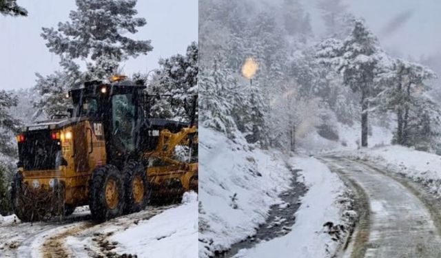 Köyceğiz’de Kar Mesaisi: Otmanlar’da Ekipler Teyakkuzda