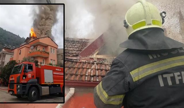 Fethiye'de Ev Yangını!