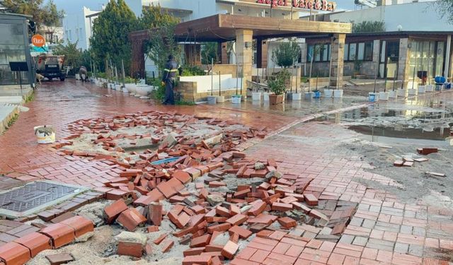 Bodrum’da sağanak yağışın bilançosu ağır oldu
