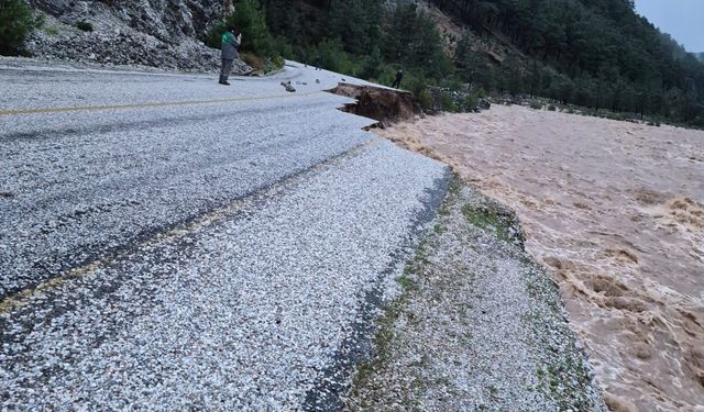 Namnam Çayı taştı, iki mahalle etkilendi