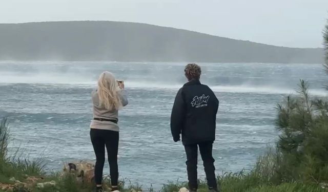 Fırtına Bodrum’u Esir Aldı