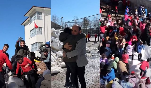 Babası İçin Kar Oynamak İstemişti… Minik Mesut Emir’in Dileği Karşılık Buldu