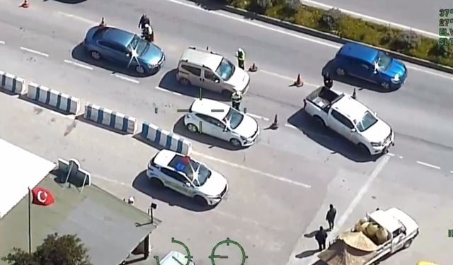 Emniyet'in ‘Uçan Göz'ü havadan denetim yaptı