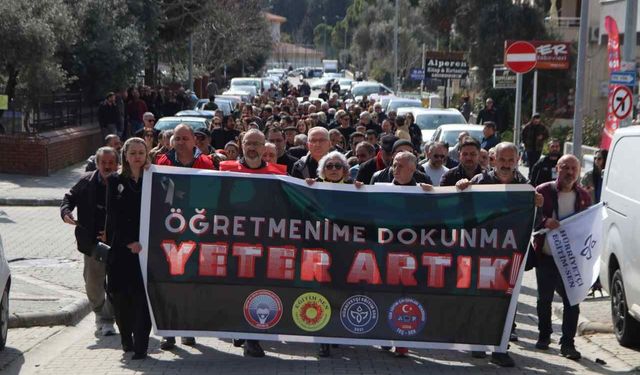 Muğla’da Eğitimcilerden Okul Saldırısına Protesto