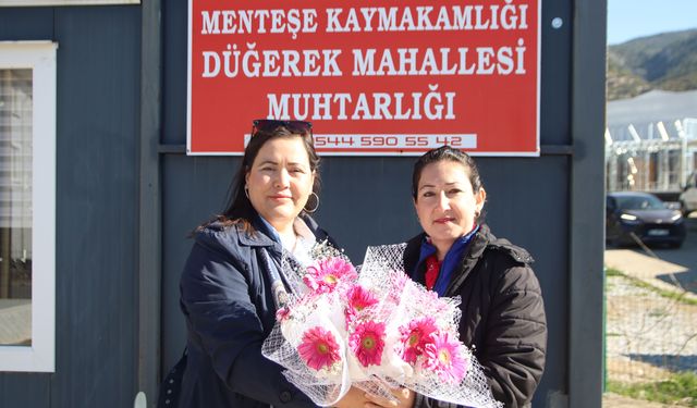 Muğla’da Kadın Muhtardan 8 Mart’ta Anlamlı Jest