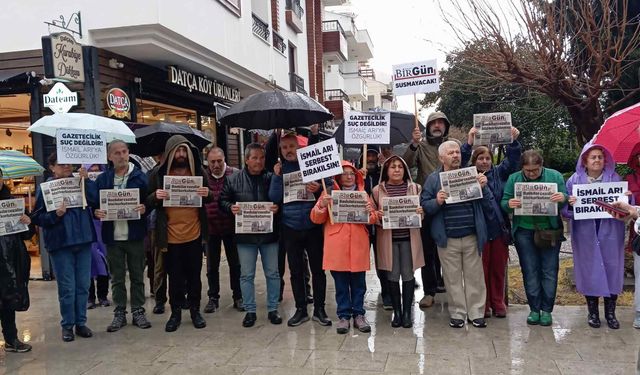 Datça’da Gazeteciler İçin Tek Ses: "İsmail Arı Yalnız Değildir"