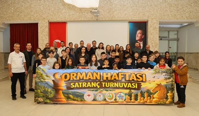 Muğla’da Orman Haftası Satrançla Kutlandı: Miniklerden Anlamlı Hamleler