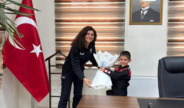 Muğla’da Polis Olmak İsteyen 7 Yaşındaki Arın’ın Hayali Gerçek Oldu