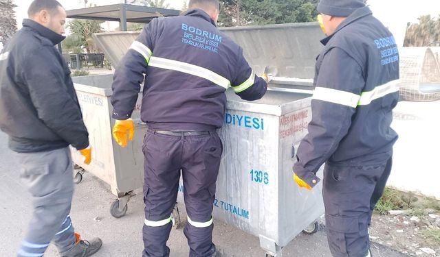 Bodrum Belediyesi'nden Konteyner Yenileme Çalışmaları