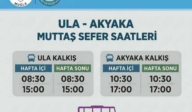 Ula–Akyaka hattında yeni dönem: Kadınların talebiyle seferler başladı
