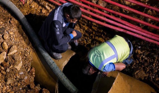 Bodrum’da Patlayan İçme Suyu Hattı Onarıldı