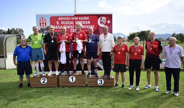 Köyceğiz’de Veteran Masa Tenisi Heyecanı Sona Erdi