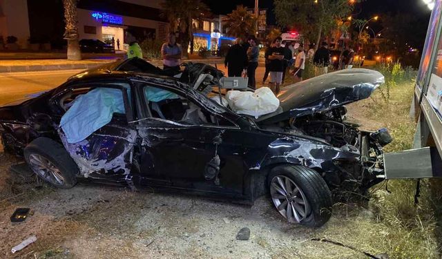Bodrum’da Otomobil Takla Attı: 3 Yaralı