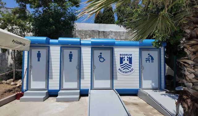 Bodrum’da modern tuvaletler hizmete açıldı