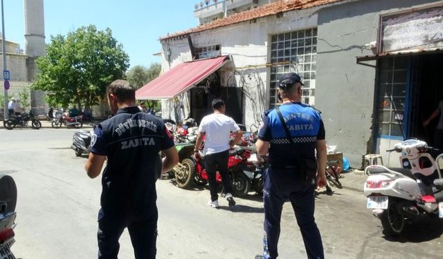 Menteşe’de Atıl Motosikletlere Zabıta Denetimi