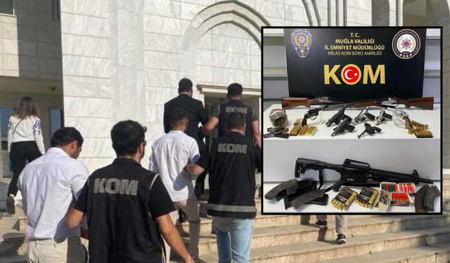Milas’ta silah operasyonu: 3 şüpheli tutuklandı