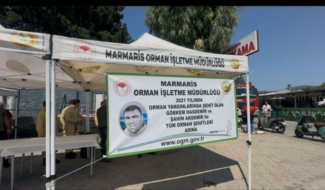 Marmaris’te orman şehitleri dualarla anıldı