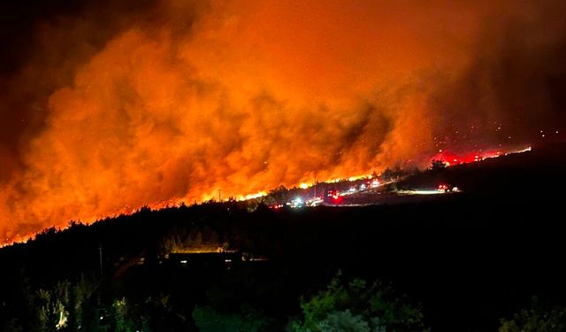 Milas’taki Orman Yangınında Mücadele Sürüyor: 1120 Kişi Tahliye Edildi