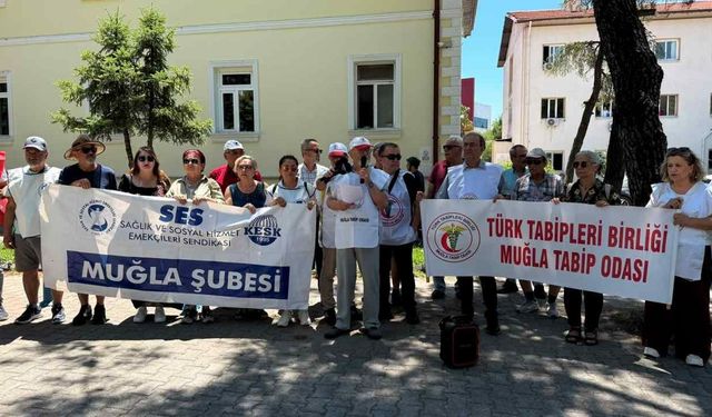 Muğla’da sağlık çalışanlarından sözleşme fesihlerine tepki