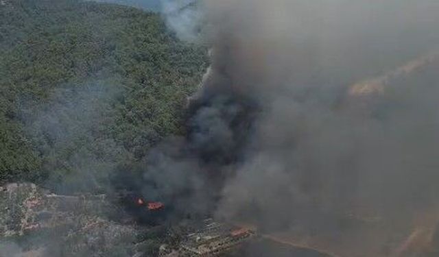 Göcek’te Orman Yangınına Havadan ve Karadan Müdahale