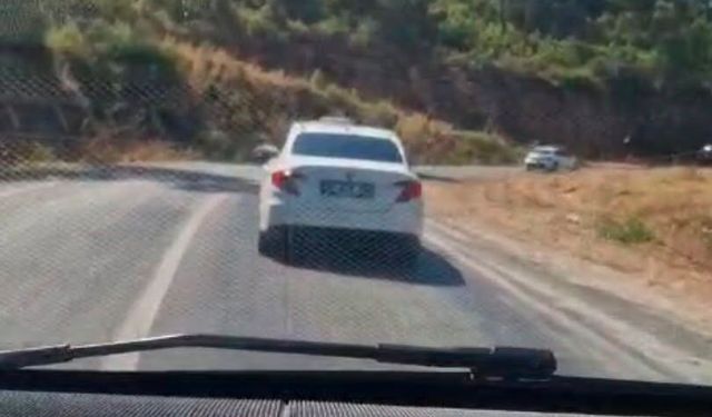 Marmaris’te ormana izmarit atan sürücüye ceza