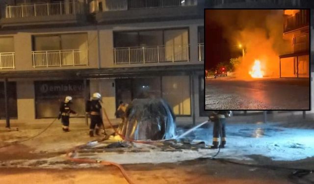 Dalaman’da Elektrikli Araç Yangını Korkuttu