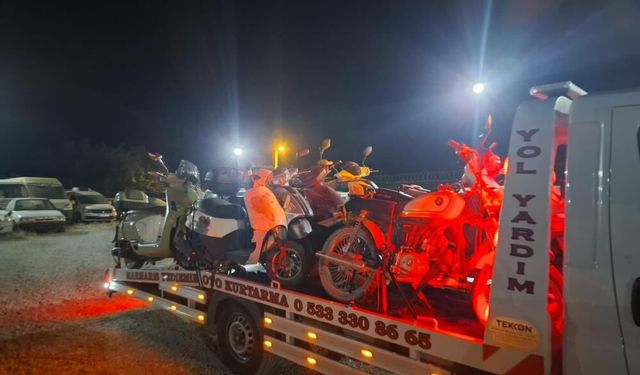 Datça’da Plakasız Motosikletlere Sıkı Denetim