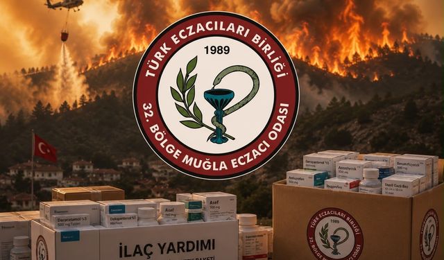 Muğla Eczacı Odası Yangın Bölgesinde Sağlık Desteğinde