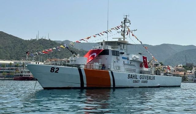 Fethiye’de Sahil Güvenlik botuna yoğun ilgi