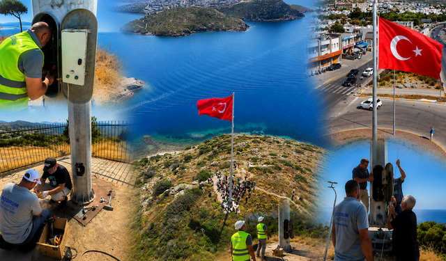 Bodrum’daki bayrak direklerinde kapsamlı bakım tamamlandı