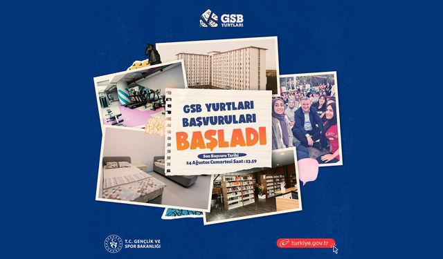 Üniversiteliler Dikkat: GSB Yurt Başvuruları Başladı!