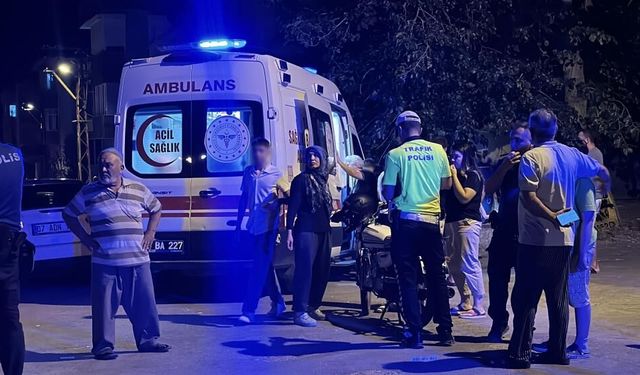 Otomobil ile motosiklet çarpıştı: 2 yaralı