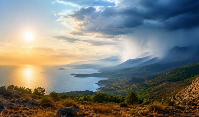 Türkiye’de Hava İkiye Bölündü: Yağış ve Sıcaklık Bir Arada