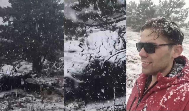 Muğla’ya sezonun ilk karı yağdı: Yüksek kesimler beyaza büründü