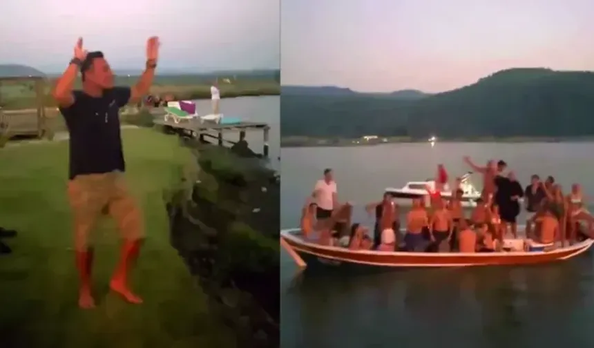 Hayranları tekneden, Mustafa Sandal kıyıdan şarkıya eşlik etti