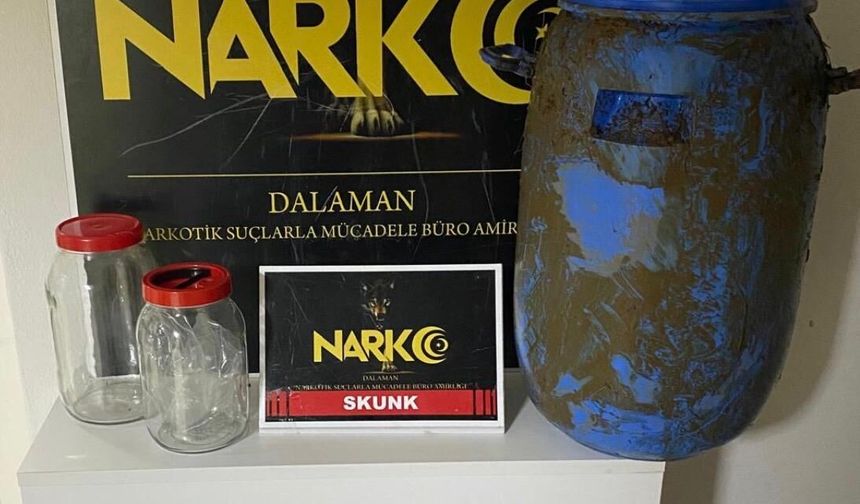 Ortaca’da Ormanlık Alana Gizlenen Yasaklı Madde Ortaya Çıkarıldı