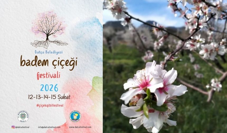 Baharın İlk Müjdecisi Datça’da: 7. Badem Çiçeği Festivali Başlıyor