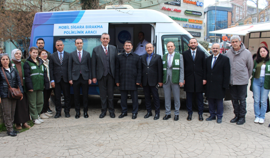 Mobil sigara bırakma aracı hizmete girdi