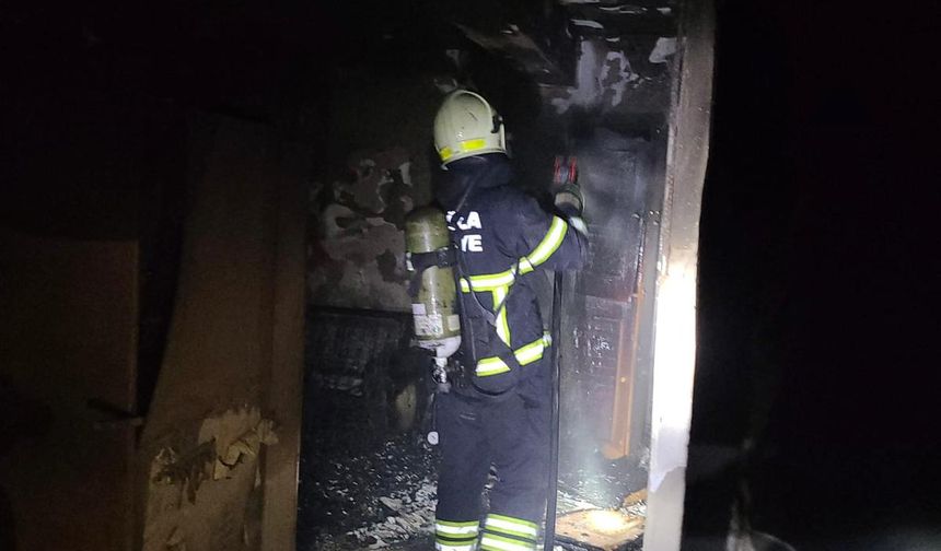 Fethiye’de inşaatta yangın paniği