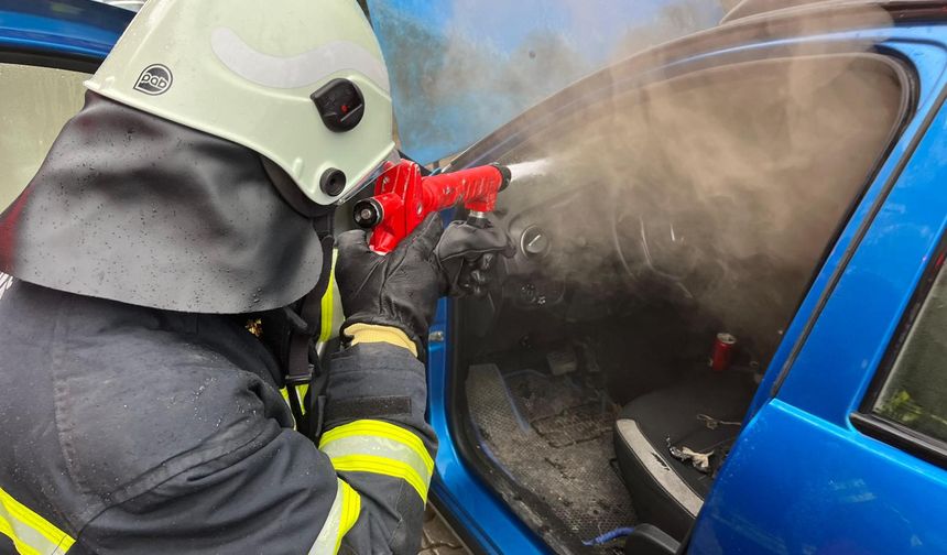 Dalaman’da araçta korkutan yangın