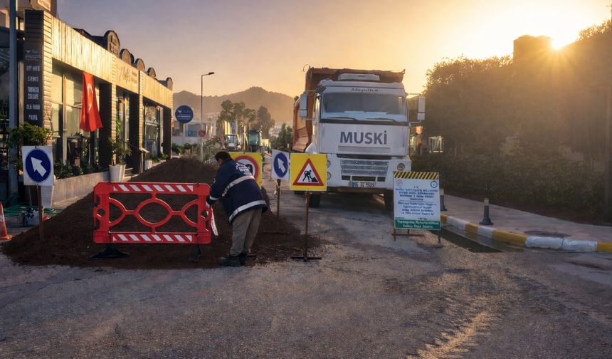 Bodrum'da İçme Suyu Hattı Yenileme Çalışmaları Başladı
